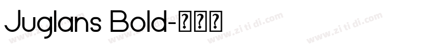 Juglans Bold字体转换